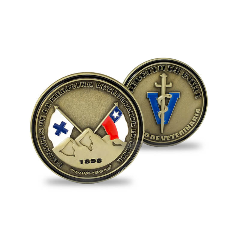 칠레 군사 3D 도전 동전