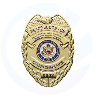 평화 판사 UN Lapel Pin Police Work Badge